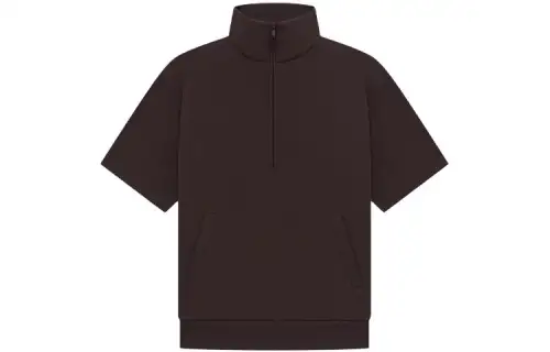 Fear Of God Essentials Sweatshirts Unisex Plum Half Open Collar Moderate Other