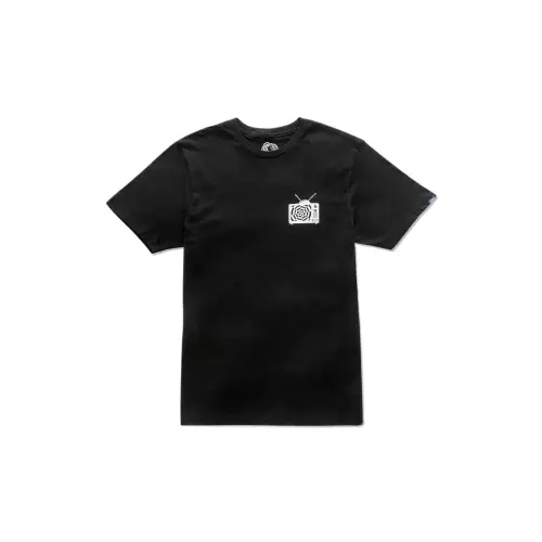 Vans T Shirts Men's Black Crew Neck Moderate