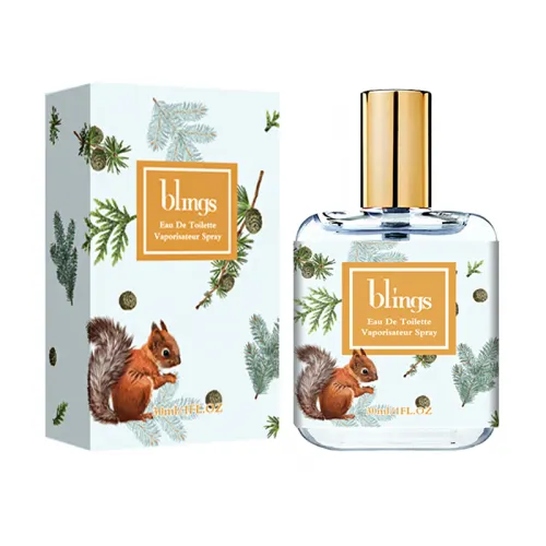 Blings Art Illustration Series After-morning Men's Fragrance Sample Woody Floral Fragrance Eau de Toilette EDT 30ml The smell of northern cedar