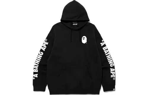 Bape Double Knit Wide Pullover Hoodie