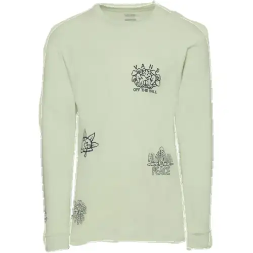 Vans T Shirts Men's Green Crew Neck Moderate