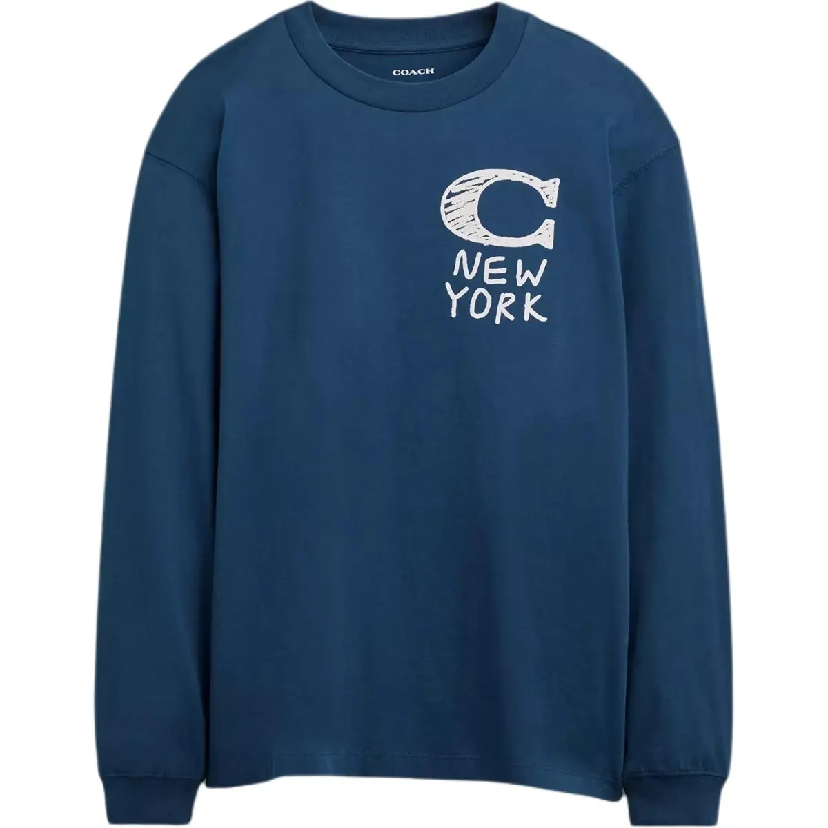 COACH T-Shirts Men's Dark Blue Crew Neck