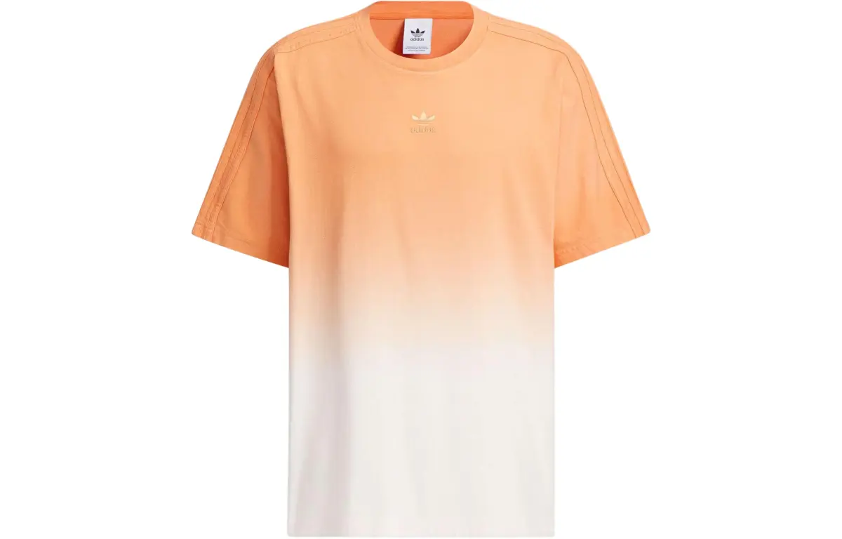 Adidas Originals T Shirt Unisex Light Khaki Brown/Pink White