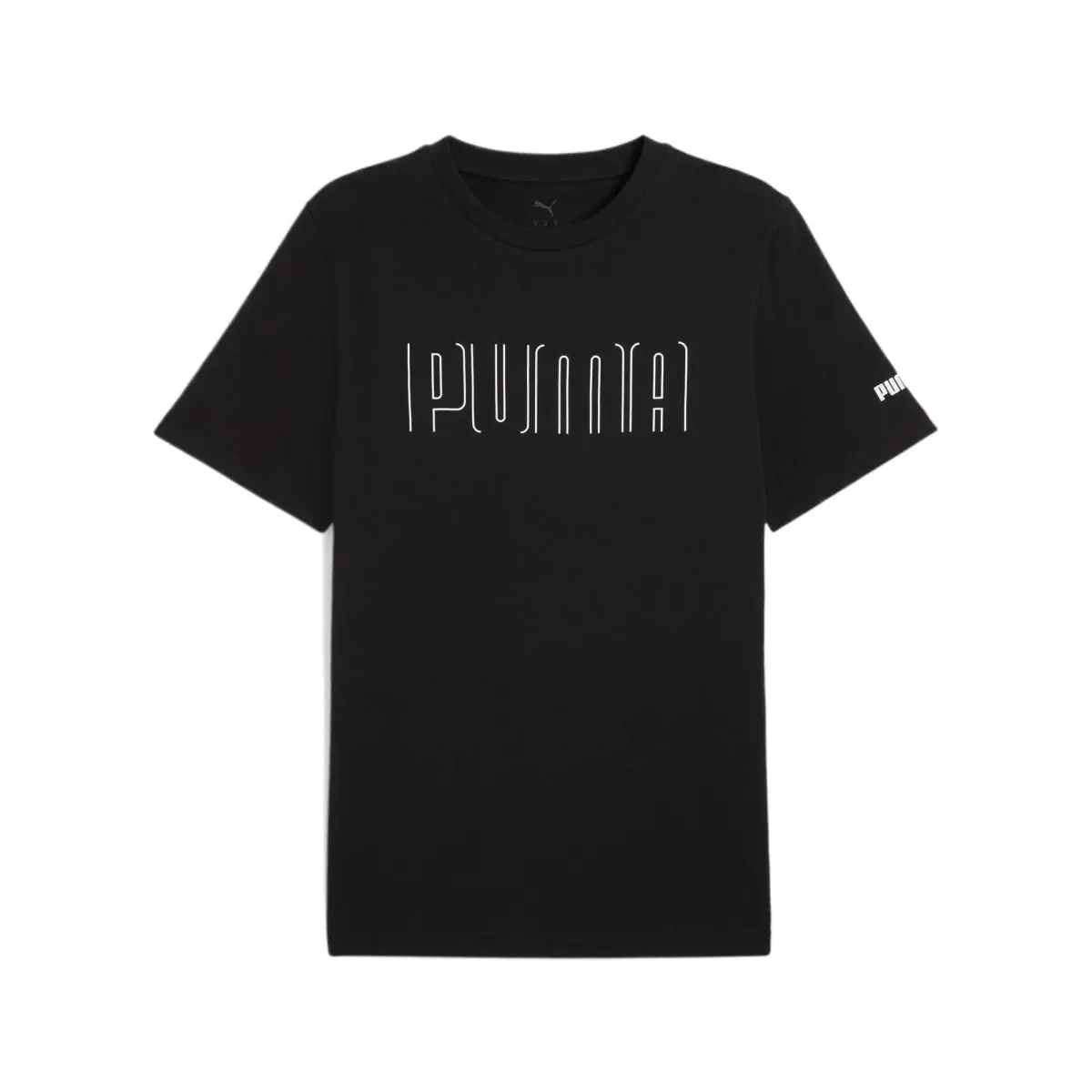 PUMA T-Shirts Men's Black/01 Crew Neck Moderate Straight Fit