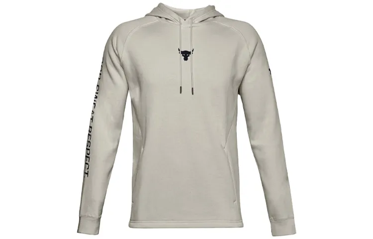 Under Armour Sweatshirts Men's White Hooded Moderate Straight Fit