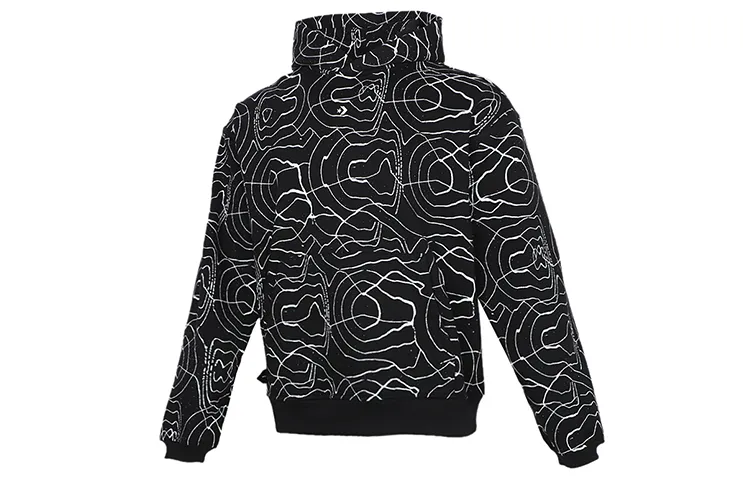 Converse Sweatshirts Men's All Over Print Multicolor Hooded Moderate Straight Fit