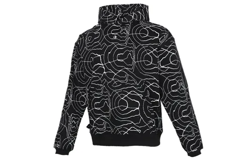Converse Sweatshirts Men's All Over Print Multicolor Hooded Thickened Regular