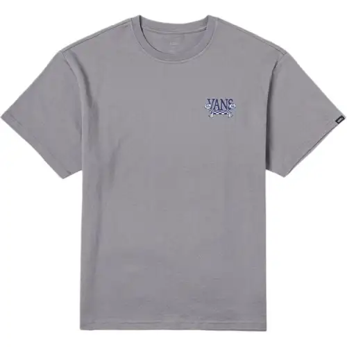 Vans T Shirts Unisex Gray Crew Neck Moderate Straight Fit