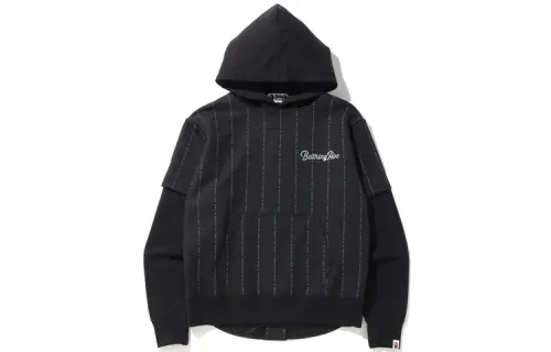 A BATHING APE Bape Sweatshirts Unisex Hooded Moderate Mock Two Piece
