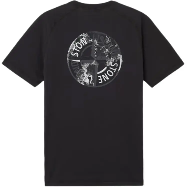 Stone Island small-logo compass-detail T-shirt