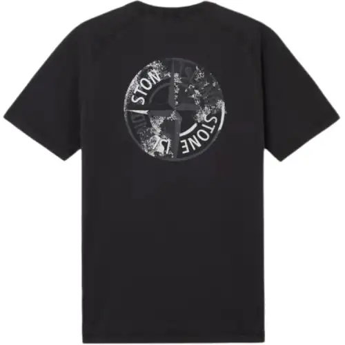 Stone Island small-logo compass-detail T-shirt