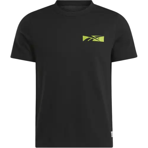 Reebok T Shirts Unisex Black Crew Neck Moderate