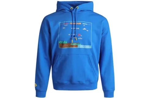Converse Sweatshirts Men's Blue Hooded Moderate Regular