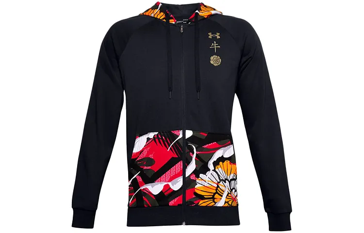 Under Armour Rival Sweatshirts Men's Black Hooded Thickened Other