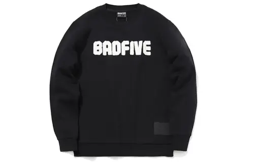 Li Ning BADFIVE Sweatshirts Men's Black Crew Neck Moderate Regular