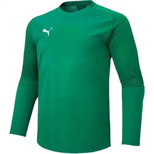 PUMA T Shirts Men's Green Crew Neck Moderate Straight Fit
