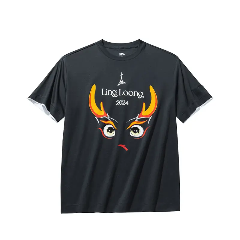 Anta Serpent Sports Lifestyle Collection T Shirt Unisex Wax Gray
