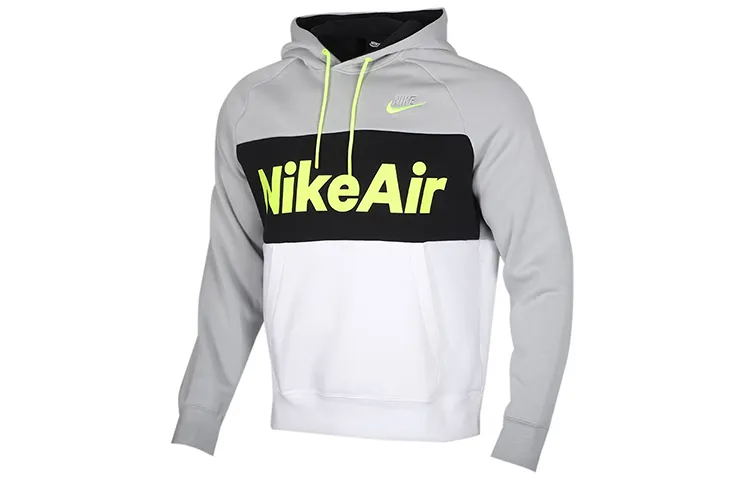 Nike Sweatshirts Men's Light Smoke Gray Hooded Moderate Regular