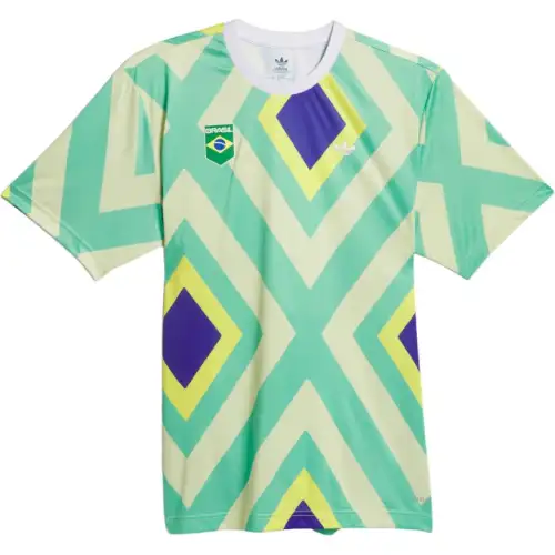 Adidas Originals BRAZIL CRIOLA JERSEY T Shirt Men's Pulse Yellow/Multicolor