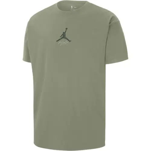 Jordan Milwaukee Bucks Courtside Statement Edition T Shirt Men's Oil Green