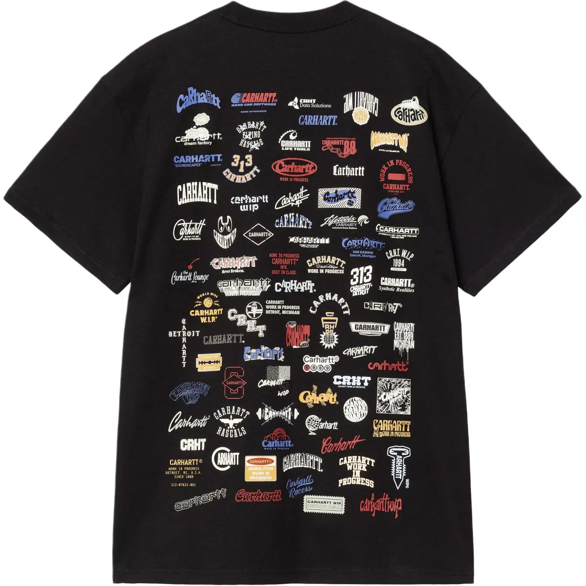 Carhartt WIP SS25 S/S Logo T Shirt T Shirt Men's Black