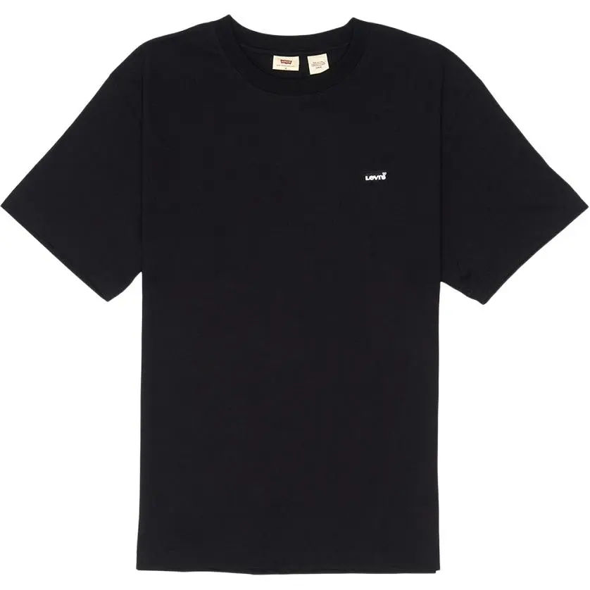 Levi's T-Shirts Men's Black Crew Neck Moderate