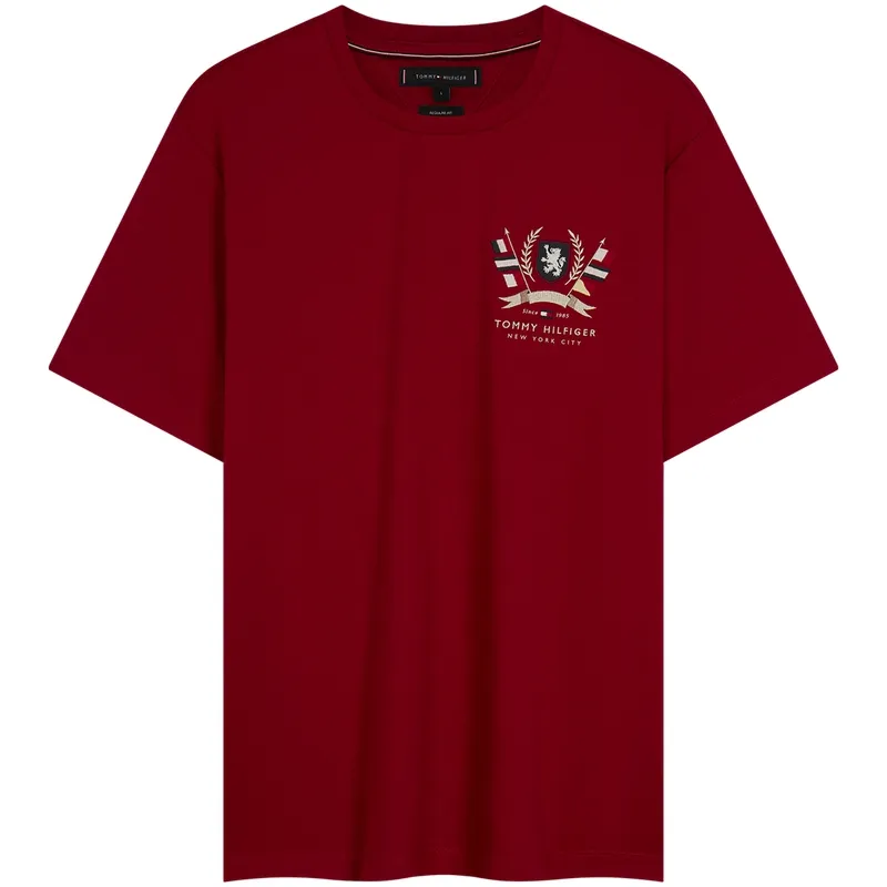 Tommy Hilfiger T-Shirts Men's Crew Neck Moderate