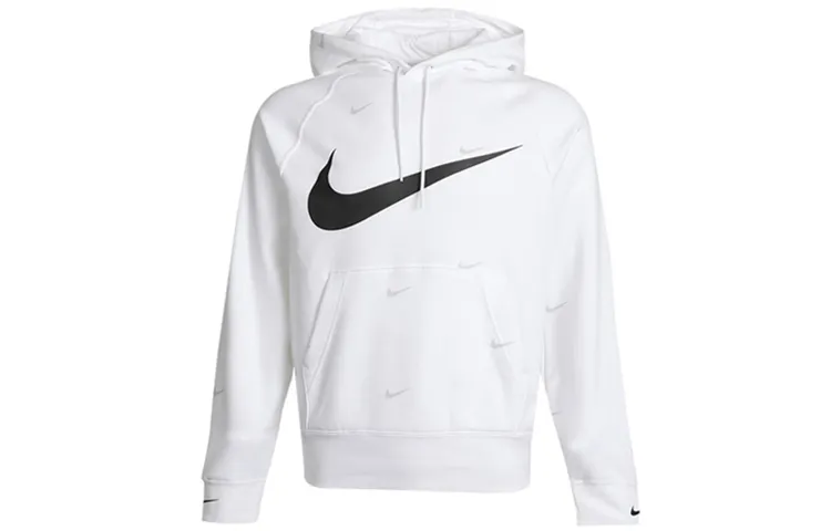 Nike Athleisure Hooded Fleece Lined Sweatshirt Men's White
