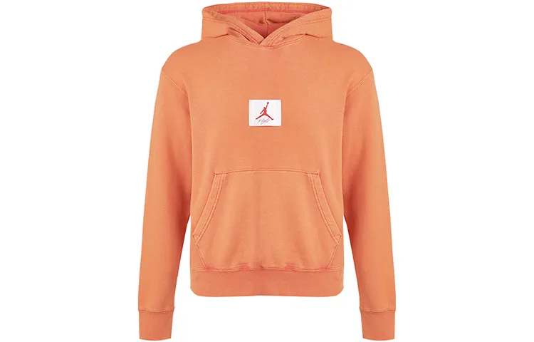 Jordan Flight Sweatshirts Men's Mars Sunrise Red Hooded Moderate Regular