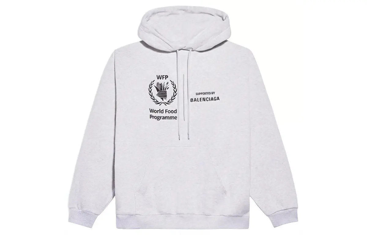 Balenciaga Sweatshirt Regular Fit Men's Light Gray