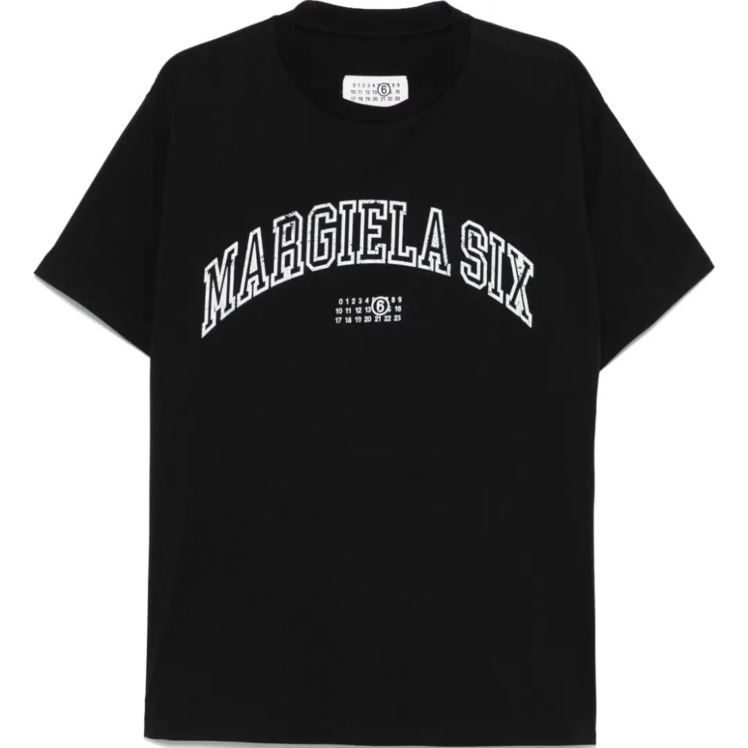 MM6 Maison Margiela Logo Printed Crewneck T-Shirt