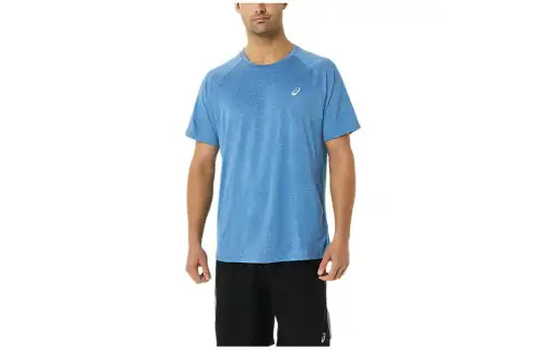 Asics Ready Set Lyte Short Sleeve T Shirt Men's Blue