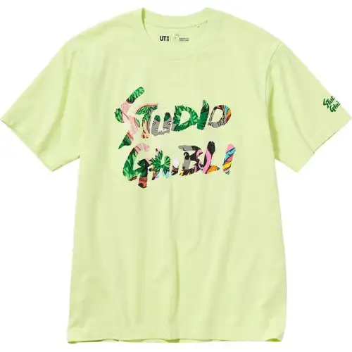 UNIQLO x Ghibli T Shirt Unisex Light Green