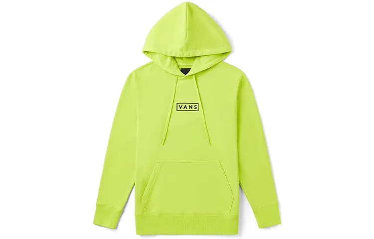Vans Sweatshirts Unisex Neon Green Hooded Moderate Regular