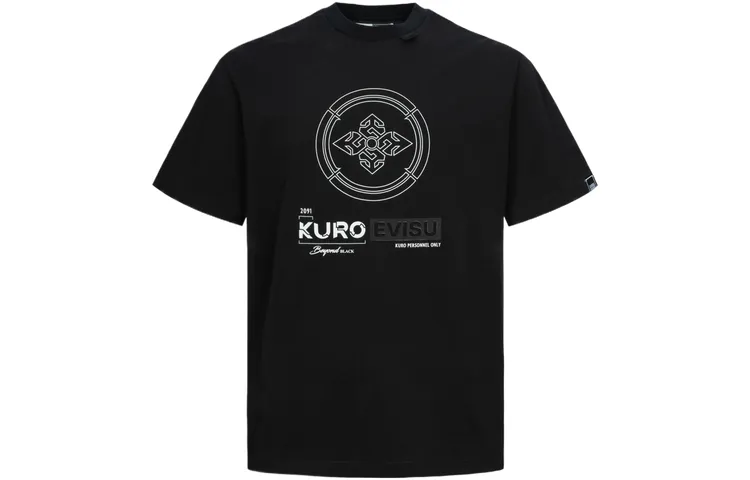 EVISU T Shirts Men's Crew Neck Moderate Straight Fit