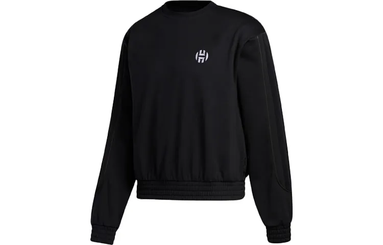 Adidas Sweatshirts Men's Black Crew Neck Moderate Regular