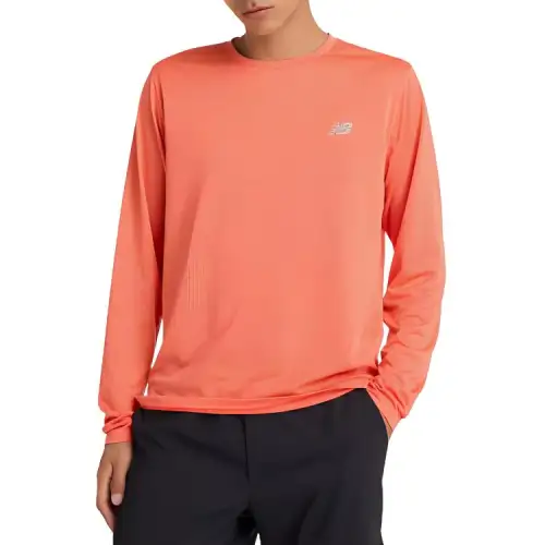 New Balance Athletics Long Sleeve T Shirt Men's Orange