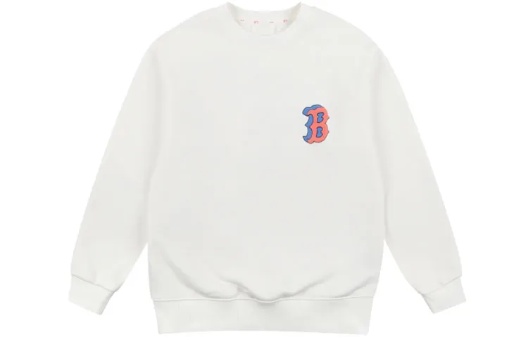 MLB Sweatshirts Unisex White Crew Neck Moderate