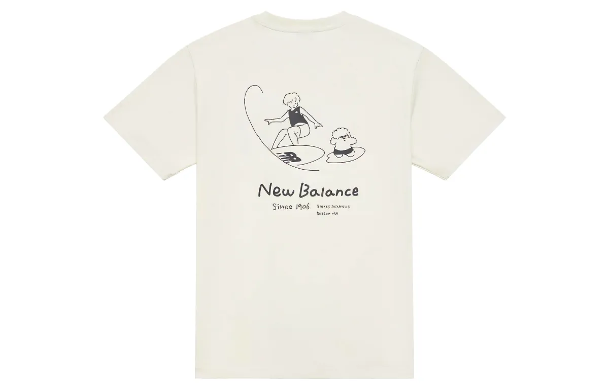 New Balance NB Short Sleeved Unisex White