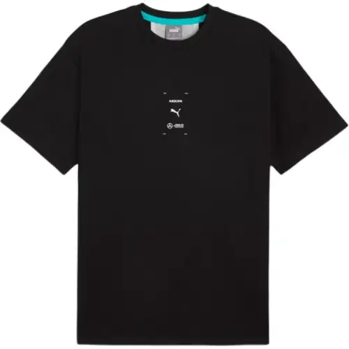 PUMA T Shirts Men's Black Crew Neck Moderate Straight Fit