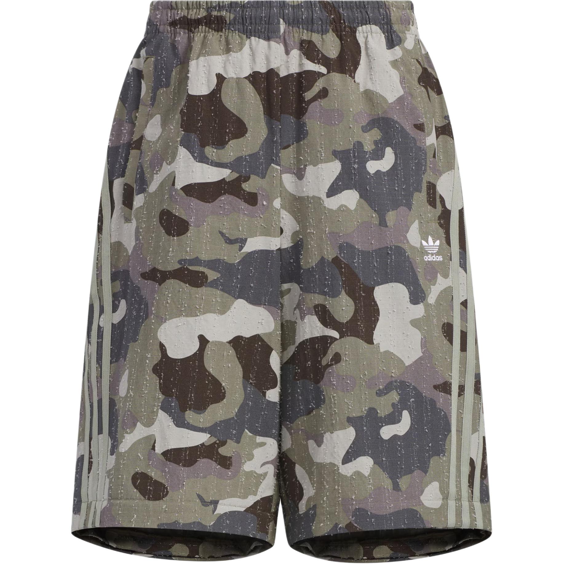 Adidas Originals ADILENIUM CAMO TRACK TRACKSUIT BOTTOMS Sports Pants Unisex Strata Olive Green