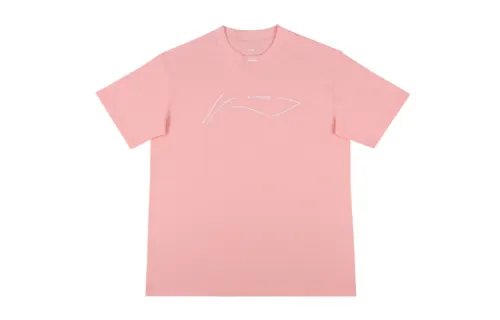 Li Ning T Shirt Unisex Light Pink