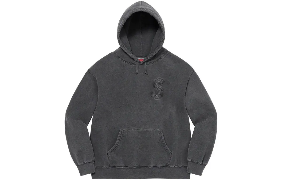 Supreme Overdyed S Logo Hooded Sweatshirt