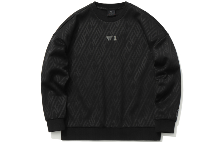 Li Ning Sweatshirts Unisex Black Crew Neck Moderate Regular