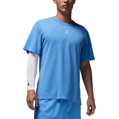 Jordan Apparel T Shirts Men's Blue Crew Neck