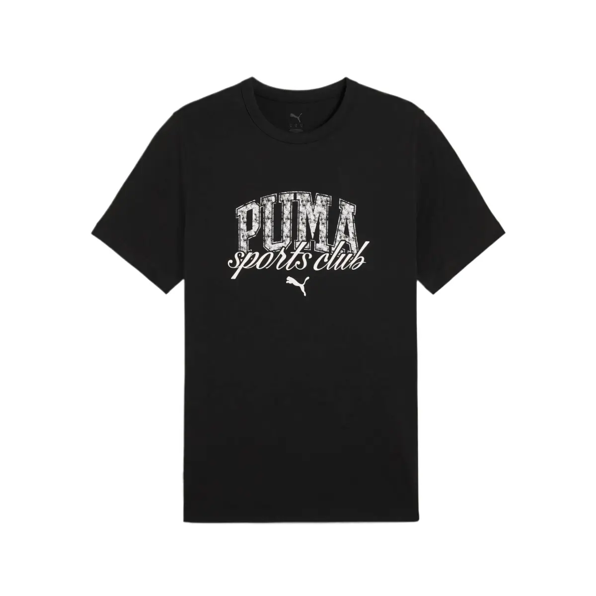 PUMA T-Shirts Men's Black Crew Neck Moderate
