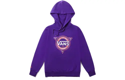 Vans Sweatshirts Unisex Purple Hooded Moderate Regular