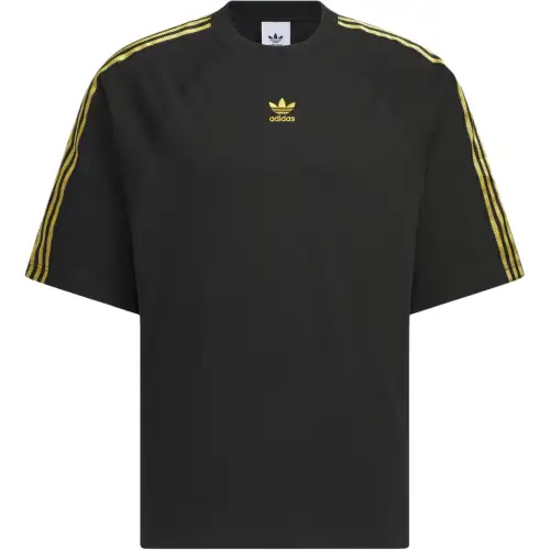 Adidas Originals SST T Shirts Men's Black/Metal Gold Crew Neck Moderate