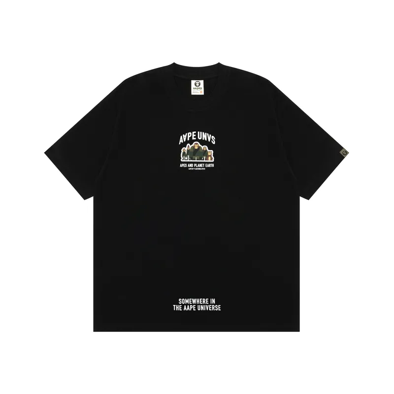 Aape By *A Bathing APE® Logo applique Cotton T shirt