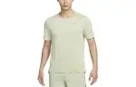 Nike T Shirts Men's Olive Crew Neck Moderate Straight Fit